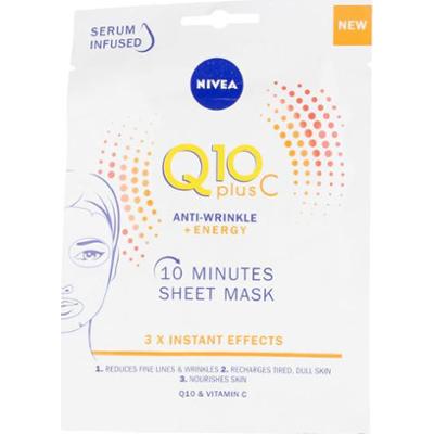 Energetyzująca maseczka przeciwzmarszczkowa z witaminą C Nivea Q10+