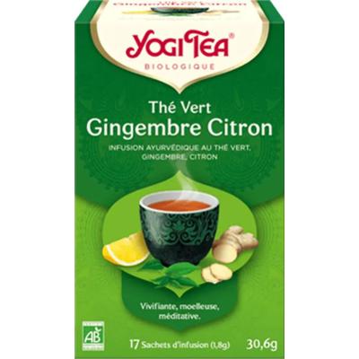 Yogi Tea Organiczna zielona herbata imbirowo-cytrynowa 17 saszetek