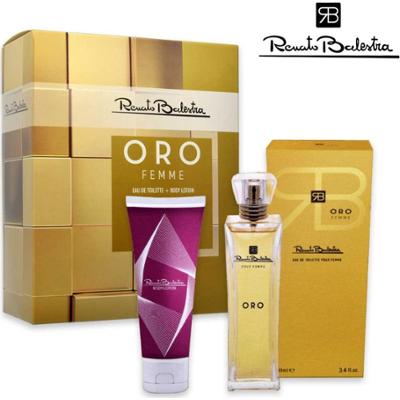 Renato balestra gold pour femme: edt 100 ml + balsam do ciała 100 ml