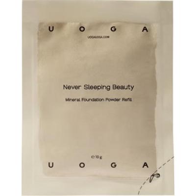 Uoga uoga Podkład mineralny w proszku Neversleeping w opakowaniu uzupełniającym Beauty (10 gramów)