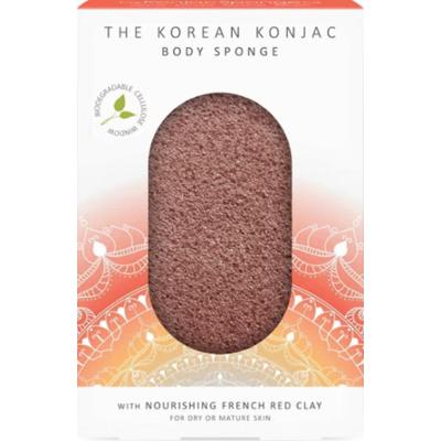 The konjac sponge company Mandala Konjac Gąbka do ciała z czerwonej glinki