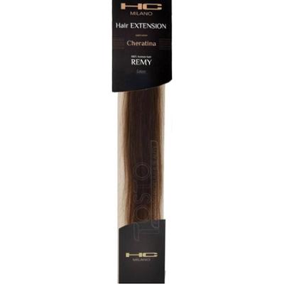 Hc milano Przedłużanie włosów Remy Keratin 50/55 cm Kol.3 Ciemny Brąz