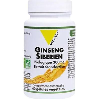 Vit'All+ Ekstrakt z żeń-szenia syberyjskiego standaryzowany bio 300 mg 60 kapsułek