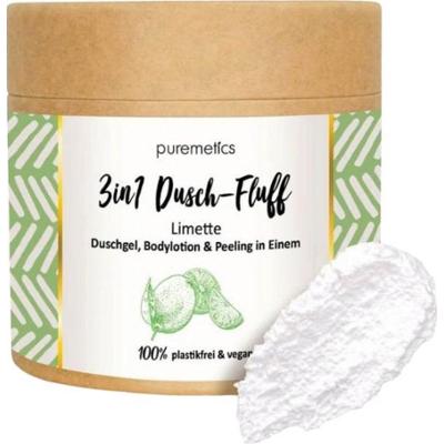 Puremetics 3w1 Delikatny prysznic z peelingiem solnym, limonka (250 g)