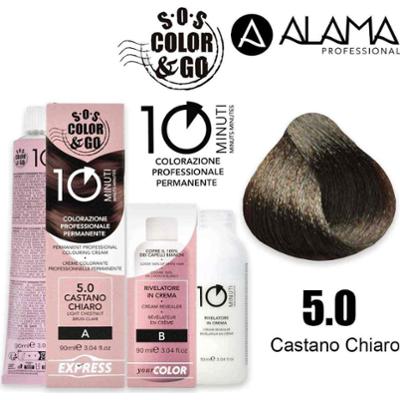 SOS color & go 10 minut 5.0 koloryzacja 10min zestaw duet 90 + 90 ml zestaw