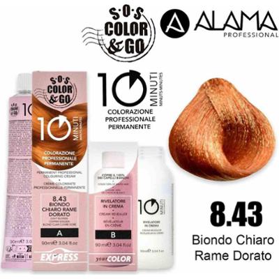 SOS color & go 10 minut 8,43 koloryzacja 10min duet zestaw 90 + 90 ml zestaw
