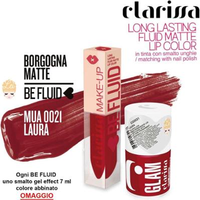 Pomadka w płynie Laura Burgundy Matte 4 ml