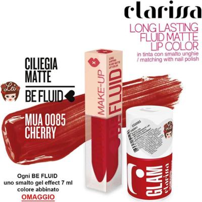 Bądź płynnym kolorem szminki cherry matowa wiśnia 4 ml