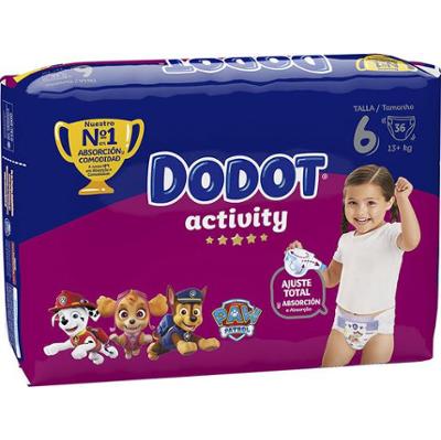 Dodot Rozmiar aktywności 6 pieluch 13 kg 36 jednostek