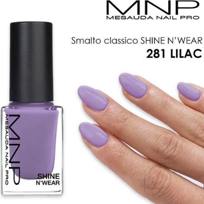 Klasyczny lakier do paznokci Mnp Shine n'wear 281 liliowy