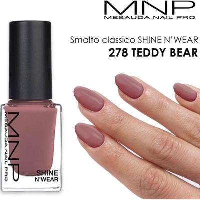 Klasyczny lakier do paznokci Mnp Shine n' Wear 278 pluszowy miś