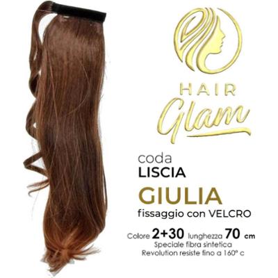 GIULIA HAIR GLAM OGON Z WŁÓKNEM NA RZEP REVOLUTION 2+30 70cm