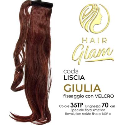 GIULIA HAIR GLAM OGON Z WŁÓKNEM NA RZEP REVOLUTION 35TP 70cm