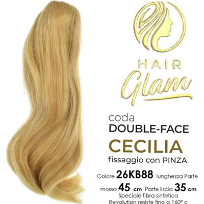 Fryzura glam cecilia podwójny kucyk z klipsem z włókna 26KB88 Revolution