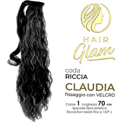 CLAUDIA KRĘCONE WŁOSY GLAM OGON Z WŁÓKNEM NA RZEP REVOLUTION 170cm