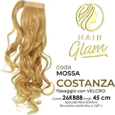 WŁOSY GLAM OGON COSTANZA MOSSA Z WŁÓKNEM NA RZEP REVOLUTION Długość 26KB88 45cm
