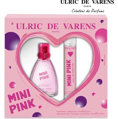 Ulric de varens Zestaw mini różowy edp 25ml + vapo 20ml