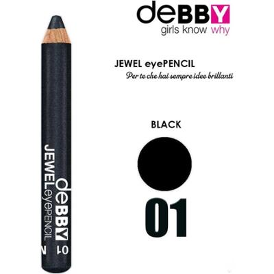 Debby kredka do oczu jewel 01 czarny metal