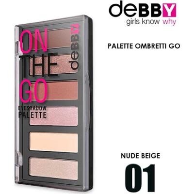 Debby paleta cieni do powiek w podróży 01 nude beż