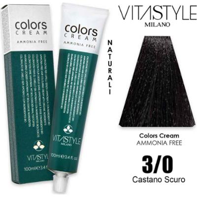 Vitastyle Kremowa farba do włosów bez amoniaku 100 ml 3.0