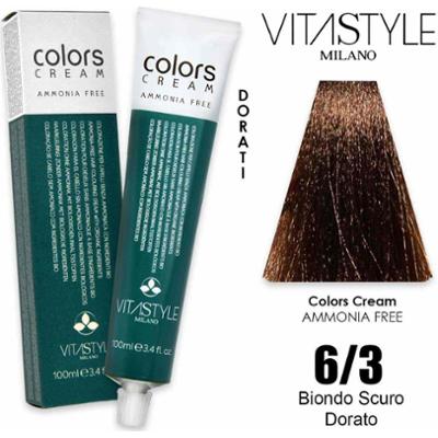 Vitastyle Kremowa farba do włosów bez amoniaku 100 ml 6.3