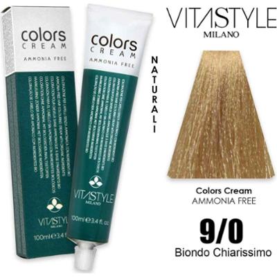Vitastyle Kremowa farba do włosów bez amoniaku 100 ml 9.0