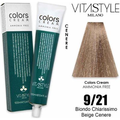 Vitastyle Kremowa farba do włosów bez amoniaku 100 ml 9.21