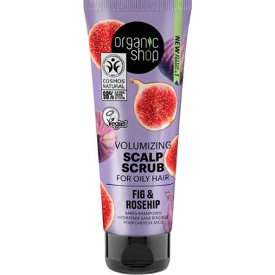 Organic Shop Figowy peeling zwiększający objętość do włosów przetłuszczających się 75ml