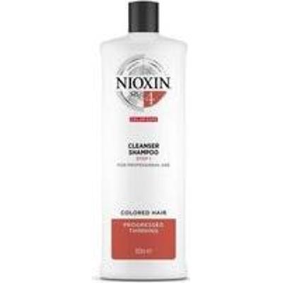 Nioxin System 4 Szampon oczyszczający do cienkich, farbowanych i znacznie przerzedzonych włosów - opakowanie 1000 ml