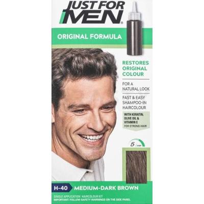 Just For Men Szampon do koloryzacji włosów H40 Średni Ciemny Brąz 66 ml