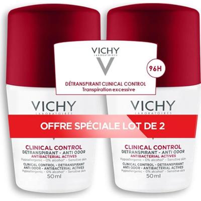 Vichy Oddychający dezodorant antyzapachowy 96h 2x50ml