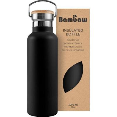 bambaw Thermos Stal nierdzewna, 1000 ml, Czarny jak smoła