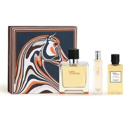 Hermes Terre D´Hermes Zestaw Prezentowy Czyste Perfumy Parfum 75 ml, żel pod prysznic 40 ml oraz miniatura Czystych Perfum 15 ml - 75 ml