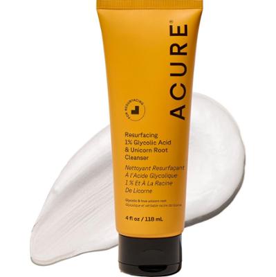 Acure Resurfacing Glycolic & Unicorn Root Kremowy Żel Do Mycia Twarzy 118 ml