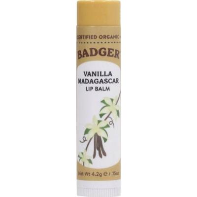 badger balm Balsam do ust w sztyfcie, Wanilia Madagaskar (4,20 g)