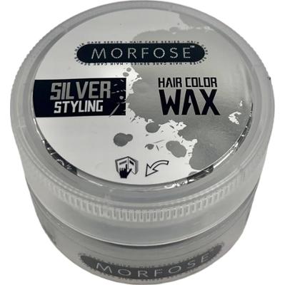 Wosk do włosów Morfose - Wosk koloryzujący do włosów, mocny, matowe wykończenie, 100ml Srebrny | Srebro