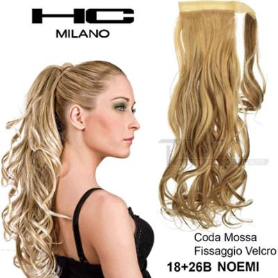 Hc milano Noemi końcówka falowana mocowanie na rzep jasny blond 8.0