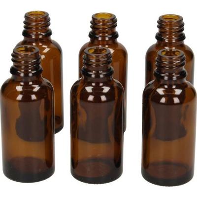 Farfalla Zestaw 6 pustych butelek ze szkła brązowego (30 ml)