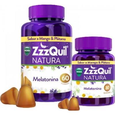 Zzzquil Natura Melatonina o smaku mango i banana 60+30 jednostek
