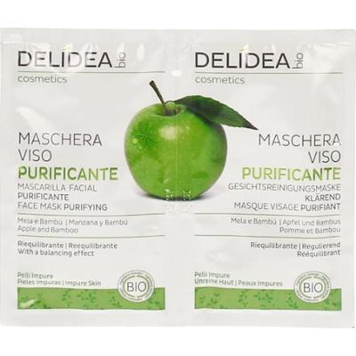 Delidea Organiczna maska do twarzy z jabłkiem i bambusem 20 ml