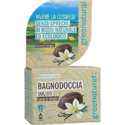 Greenatural Stały żel pod prysznic Kakao i Wanilia 55 g