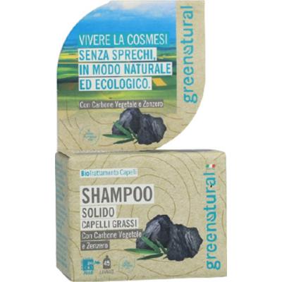 Greenatural Szampon w kostce do włosów przetłuszczających się 55 g