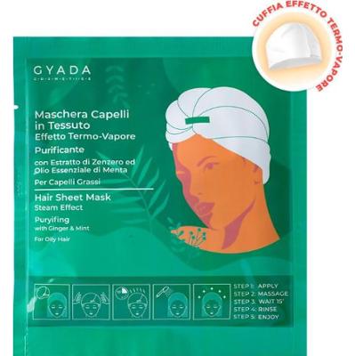 Gyada cosmetics Maska oczyszczająca i przeciwłupieżowa do włosów na tkaninie 60 ml