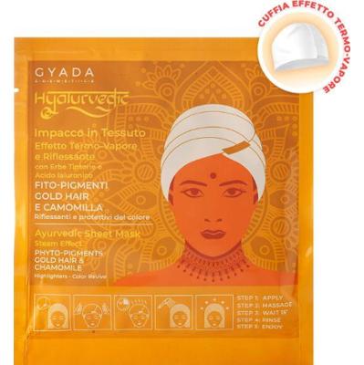 Gyada cosmetics Hyalurvedic Ayurvedic Fabric Pack Odblaskowe Złote Włosy 60ml