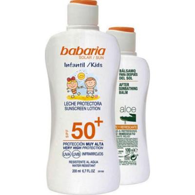 Babaria Krem przeciwsłoneczny dla dzieci Wodoodporny balsam Spf50 200ml Zestaw 2 sztuki