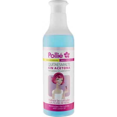 Eurostil Pollie Zmywacz do Paznokci Bez Acetonu Z Olejkiem Rycynowym 150ml