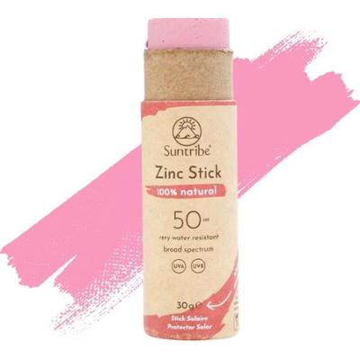 Suntribe Cynk w sztyfcie SPF 50, ładny pink (30g)