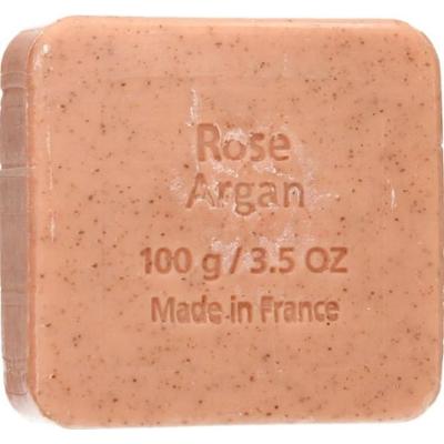 Savon du midi Mydło złuszczające z olejem arganowym, różane (100 g)
