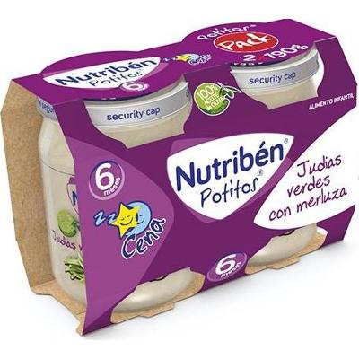 Nutriben Nutribén Potito Dinner Bipack Fasolka szparagowa z morszczukiem 2x 190g