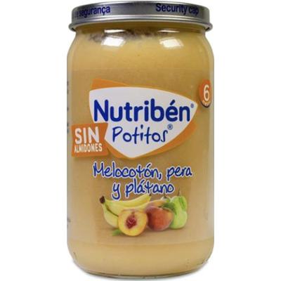 Brzoskwinia, gruszka i banan w słoiku Nutribén 235 g
